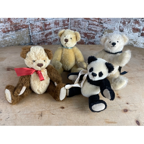 67 - 4x Deans Rag Book Company Collectable Teddy Bears, Hunter, Helene, Harry & Hudson