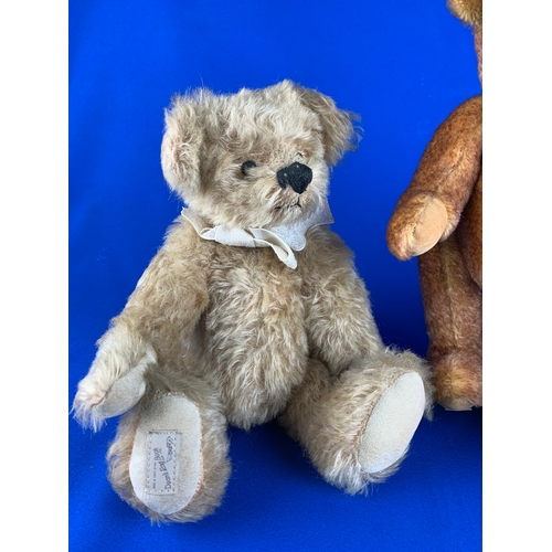 75 - 3 x Deans Rag Book Company Limited Edition Collectors Teddy Bears.  Fuzzy, Hampton and Hobson - all ... 