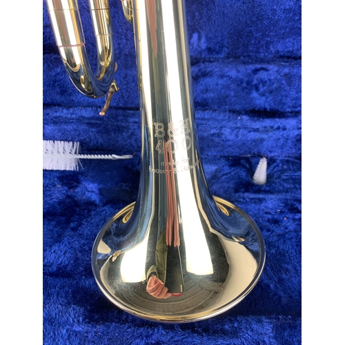 149 - A Boosey & Hawkes B&H 400 Trumpet with mouthpiece, in hard shell case