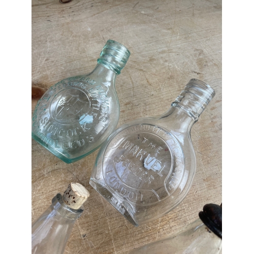 312 - Group Of Antique & Vintage Glass Feeding Bottles