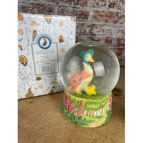 316 - Two Beatrix Potter Snow Globe Water Balls Boxed.