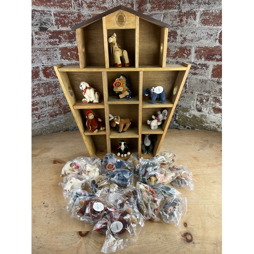 89 - Mary Mayer Vintage Stuffed Animals & Ark Display Cabinet