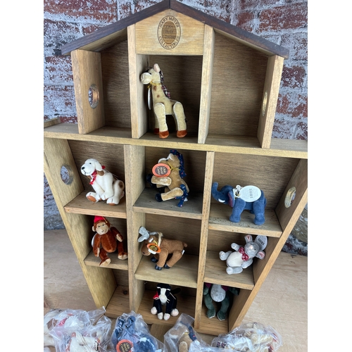 89 - Mary Mayer Vintage Stuffed Animals & Ark Display Cabinet