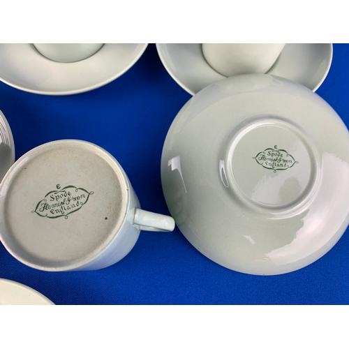 183 - Spode Flemish Green Coffee Cups