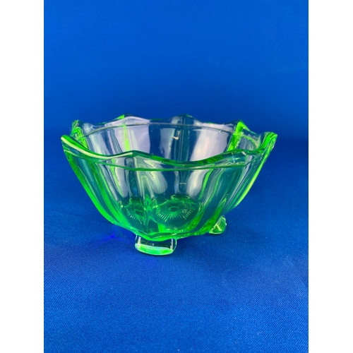 46 - Trio of Antique Uranium Glass