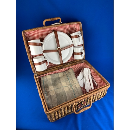 299 - Picnic Hamper and Various Contents