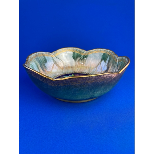 166 - Minton Iridescent Lustreware Fruit Bowl