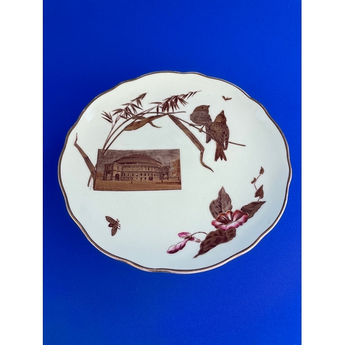 195 - B&S London Cake Plate With Royal Albert Hall Detail.