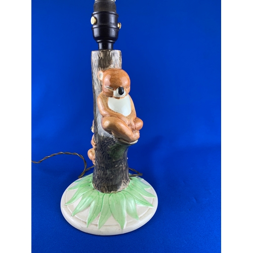 406 - Vintage Brentleigh Ware Koala Table Lamp