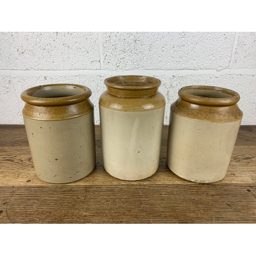 293 - Three Large Stoneware Jars