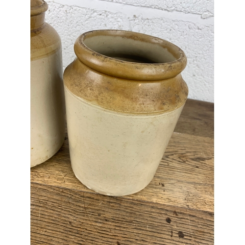 293 - Three Large Stoneware Jars