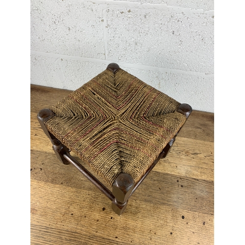 411 - Vintage Seagrass Stool