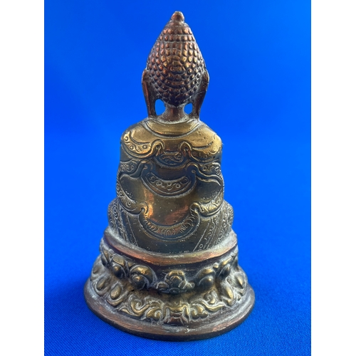 270 - Brass & Copper Chinese Buddha Deity Figure