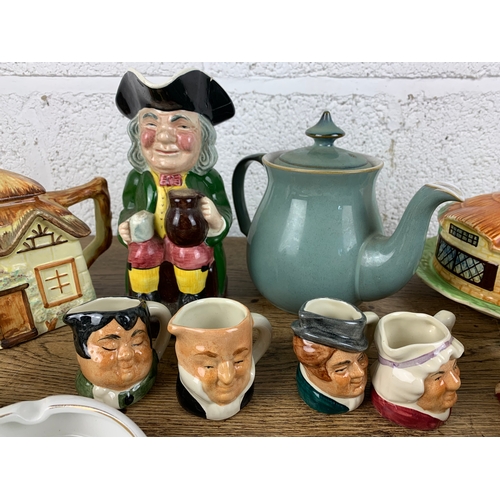 170 - Collection of Collectable Ceramics inc. Sylvac, Denby, Crown Derby Toby Jugs etc.