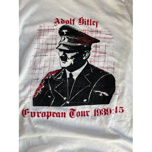 264 - Vintage Adolf Hitler European Tour Punk T-Shirt Like Vivienne Westwood