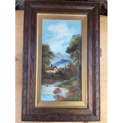 154 - Original Oil On Board Signed By Artist Nice Frame 1/2