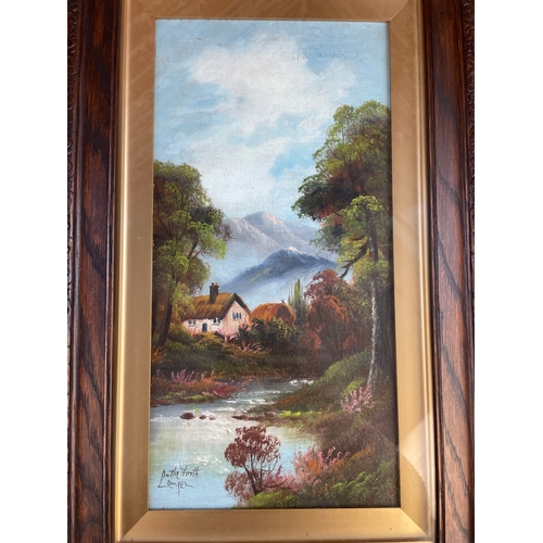 154 - Original Oil On Board Signed By Artist Nice Frame 1/2