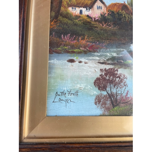 154 - Original Oil On Board Signed By Artist Nice Frame 1/2