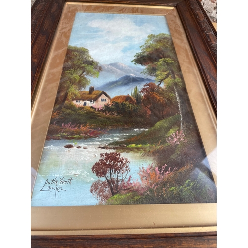 154 - Original Oil On Board Signed By Artist Nice Frame 1/2