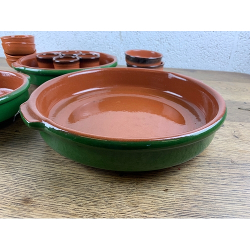 370 - Great Selection of Terracotta Bake Ware inc. 4 Cooking pots, Tapas and Ramkins