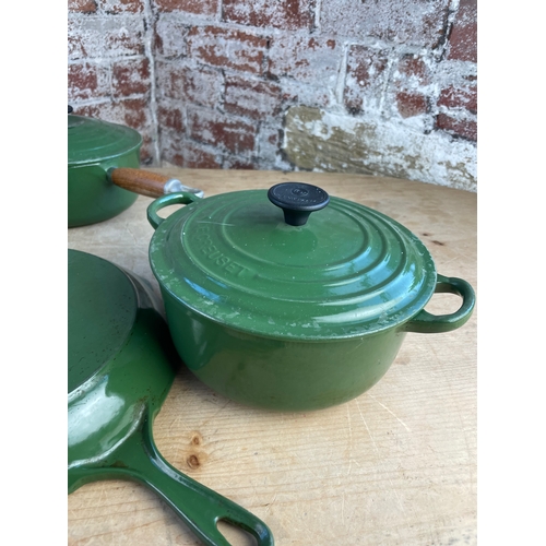 238 - Set Of Le Creuset Cookware, Pans x3, Grill Pan & Casserole.