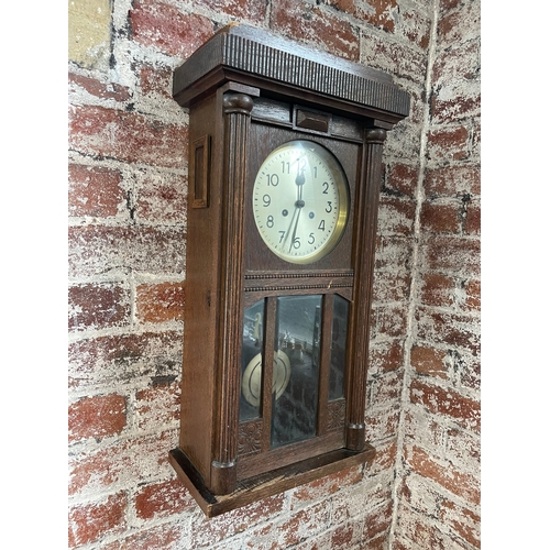 63 - Vintage Oak Wall Clock