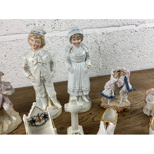 172 - Large Collection of Collectable Ceramics inc. Doulton Toby Jug, Crest ware, Figurines etc.