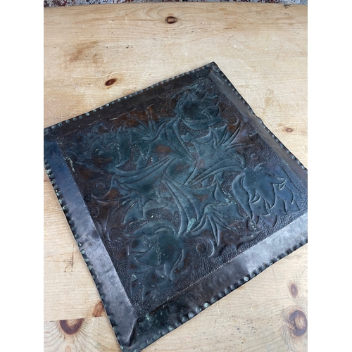 249 - Arts & Crafts Hand Chased Copper Tray