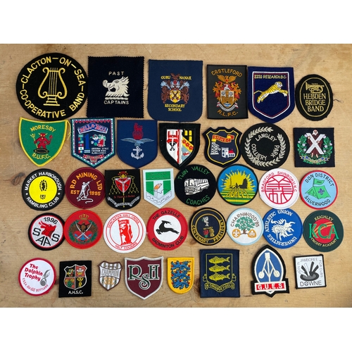 242 - 37x Assorted Vintage Embroidered Badges & Patches Inc. Mining