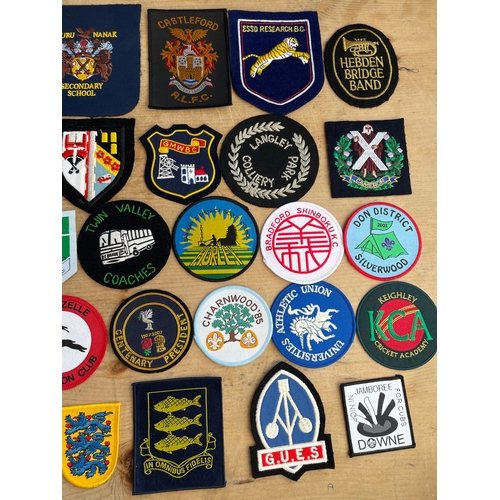 242 - 37x Assorted Vintage Embroidered Badges & Patches Inc. Mining