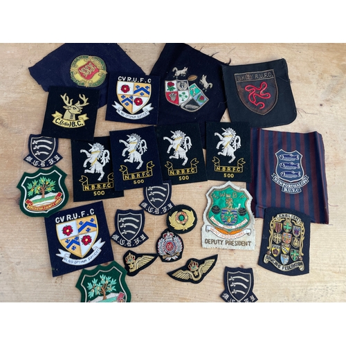 245 - 23 Assorted Vintage Embroidered Badges & Patches Inc. Military & RFU