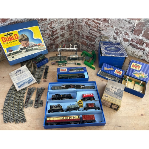 120 - Large Set Of Hornby Dublo Items. Inc Boxed Duchess Of Montrese, Boxed 6567 With 6 Carriages, Trix Wh... 