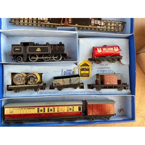 120 - Large Set Of Hornby Dublo Items. Inc Boxed Duchess Of Montrese, Boxed 6567 With 6 Carriages, Trix Wh... 