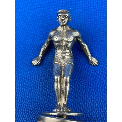 14 - Solid Silver 200g Mascot / Trophy Top. W&D Birmingham 1966