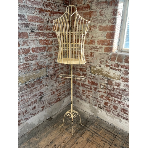 282 - Vintage Metal Manequin Birdcage