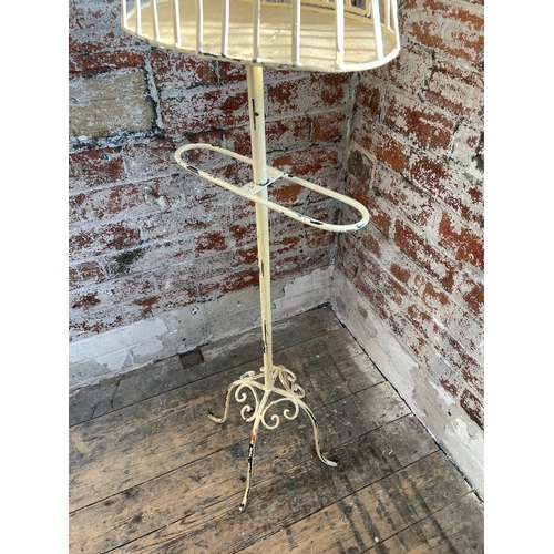 282 - Vintage Metal Manequin Birdcage