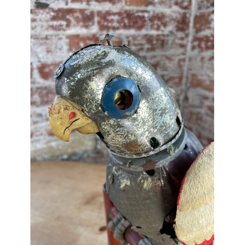 119 - Vintage Tinplate Parrot Automotion Toy