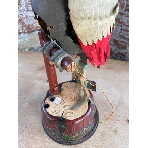 119 - Vintage Tinplate Parrot Automotion Toy