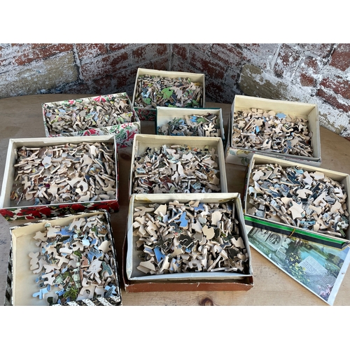 124 - 9x Vintage Plywood Jigsaw Puzzles