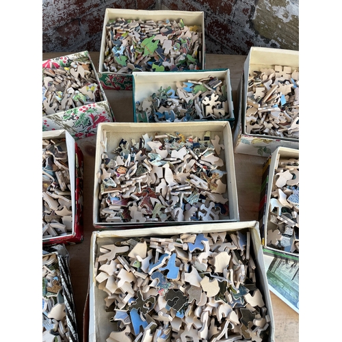 124 - 9x Vintage Plywood Jigsaw Puzzles