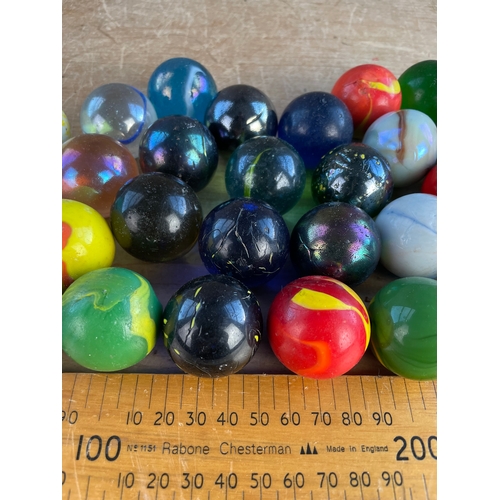 125 - Group Of Large Vintage Marbles