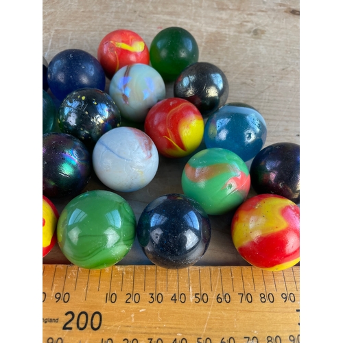 125 - Group Of Large Vintage Marbles