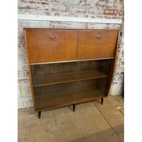 409D - Nice Mid Century Side Unit With Drinks Cabinet & Bureau