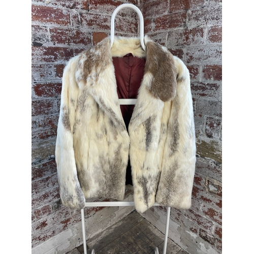 44 - Vintage Dappled Fur Jacket. Good Condition.