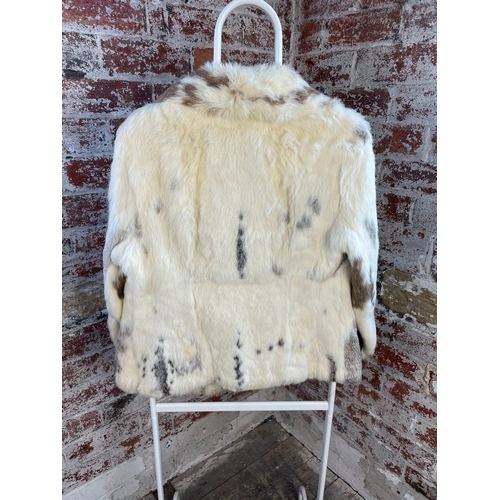 44 - Vintage Dappled Fur Jacket. Good Condition.