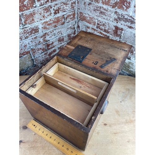 156 - Vintage Wooden Box