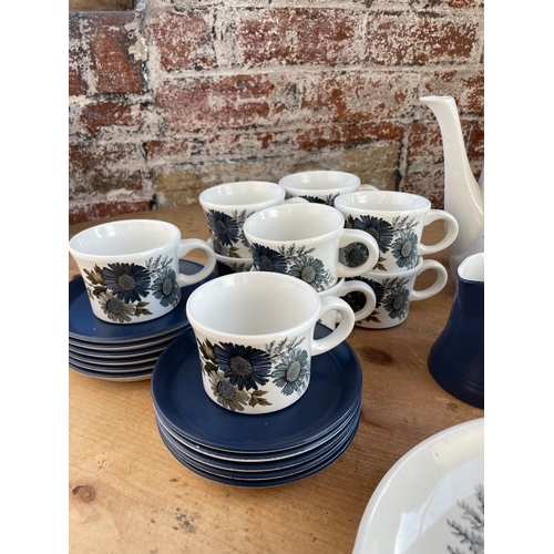 378 - Mid Century Royal Tudor Ironstone Dinner, Tea & Coffee Service