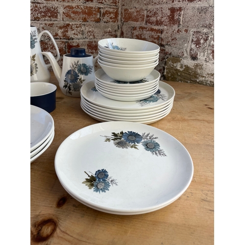 378 - Mid Century Royal Tudor Ironstone Dinner, Tea & Coffee Service