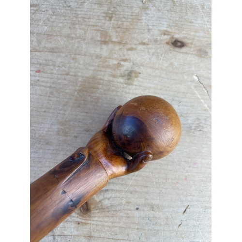 160 - Beautiful Hand Carved Walking Stick