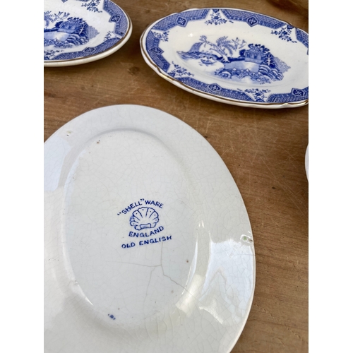 373 - Children's Blue & White Part Tea / Dinner Set 